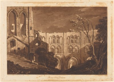 Rivaux Abbey、1812年発行。 作： Joseph Mallord William Turner