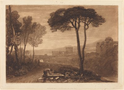 カンパーニャの風景、1812 年。 作： Joseph Mallord William Turner