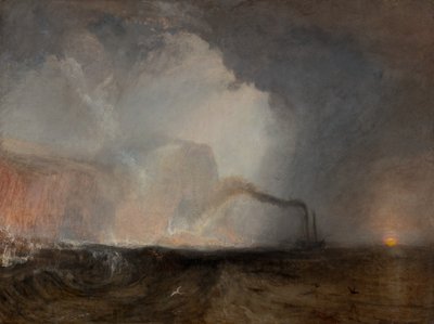 スタッファ、フィンガルの洞窟、1831 年から 1832 年。 作： Joseph Mallord William Turner