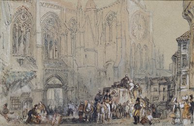 サン・ジュリアン教会、トゥール、1830年頃 作： Joseph Mallord William Turner