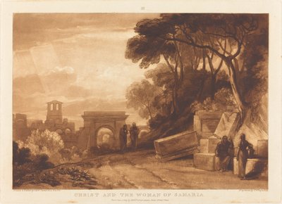 1819年に出版されたサマリアの女。 作： Joseph Mallord William Turner