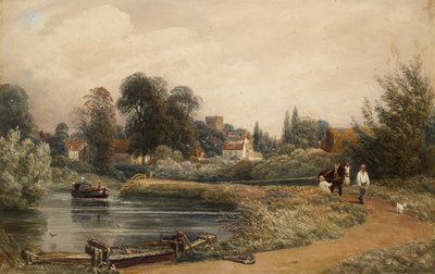 川から見たイフリーの風景（1841年 作： Joseph Mallord William Turner