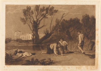 ヤング・アングラーズ、1811年出版。 作： Joseph Mallord William Turner