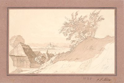 タールドルフから見たゴットルフ城 作： J.P. Møller