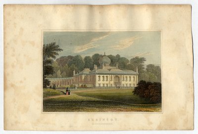 セジンコートハウス、グロスター、1823年 作： J.P. Neale