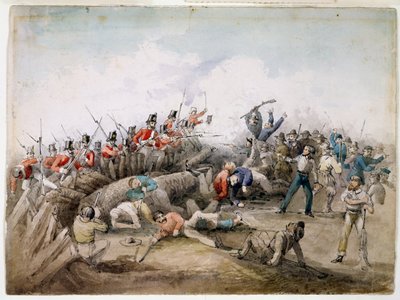 ユーレカストッケードの暴動、オーストラリア、バララット、1854年 作： J.R. Henderson