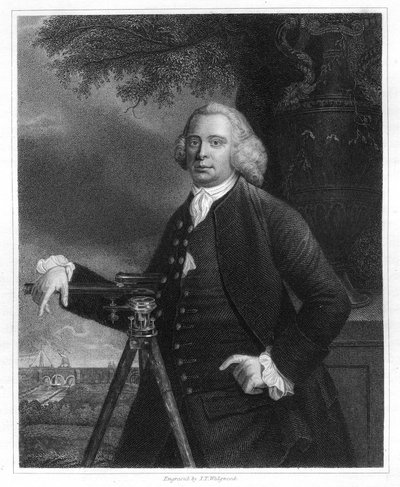 ジェームズ・ブリンドリー、18 世紀のイギリスの土木技術者で運河建設者、1836 年 作： JT Wedgwood