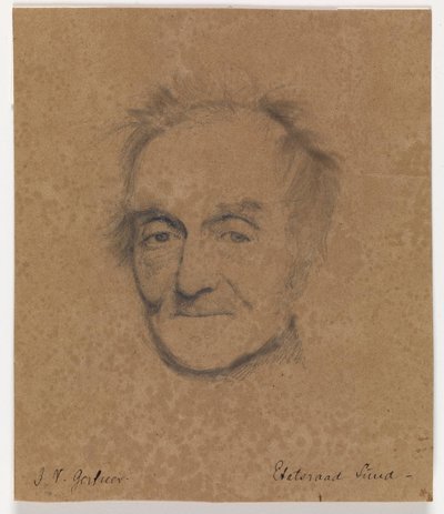 画家J.L.の肖像 グローブ 作： J.V. Gertner
