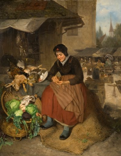 彼女の利益を数える、1894 作： J.W. Weben
