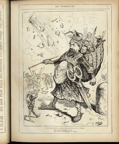 ル・トリブーレ』に掲載されたJ.ブラス（1847-1892）のイラスト 作： J. (1847 1892) Blass