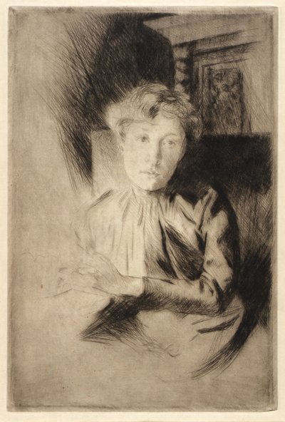 キャンドルライトの下で 作： J. Alden Weir