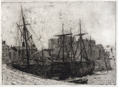 ルーシェン城--マン島 作： J. Alden Weir