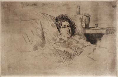 母親と幼児 作： J. Alden Weir