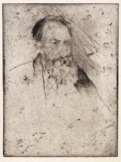 アルバート・P・ライダーの肖像 作： J. Alden Weir