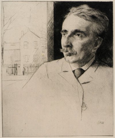 ジョン・F・ウェアーの肖像 作： J. Alden Weir