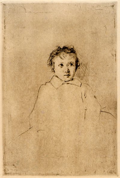 子供のスケッチ 作： J. Alden Weir