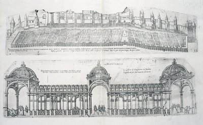 「Les Plus Belles Batiments de France」からのモンタルジの眺めは1570年代を公開 作： J. Androuet Ducerceau