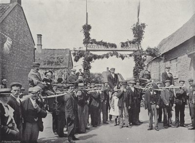 コルビーポールフェア、訪問者の議長とポール 作： J. Benjamin Stone