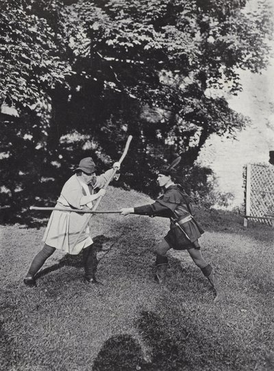 シャーボーンページェント、タウン対修道院 作： J. Benjamin Stone