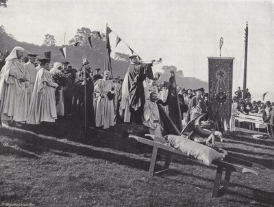 ウェールズのEisteddfod、Gorseddのオープニング 作： J. Benjamin Stone