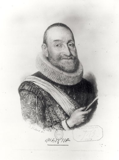 セオドア・アグリッパ・ドービニュの肖像（1552-1630） 作： J. Bert