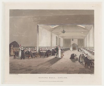 食堂、精神病院、1808 年 2 月 1 日、1808 年 2 月 1 日。 作： J. Bluck
