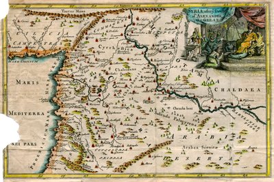 アレキサンダー大王の死後のシリアの地図 作： J Blundell