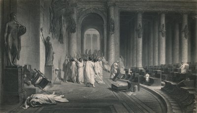 シーザーの死。ジュリアスシーザー、c1870 作： J. C. Armytage