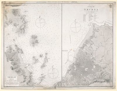 スミルナ湾の港の図 作： J. & C. Walker