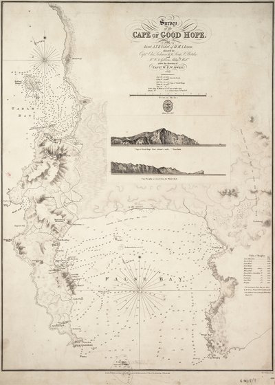喜望峰の地図 作： J. & C. Walker