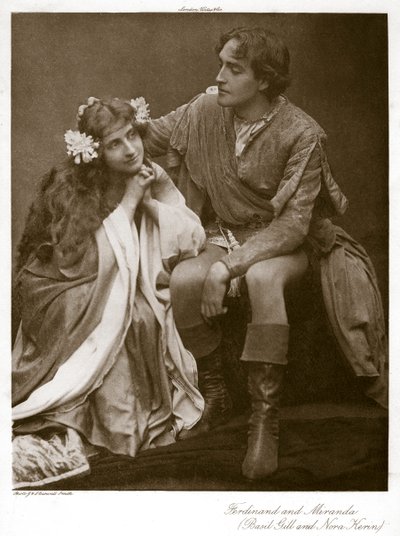 「フェルディナンドとミランダ」、1900年頃。 作： J Caswall Smith