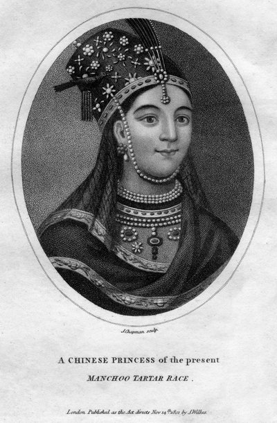 マンチュータルタルレースの中国の王女、1801年。 作： J. Chapman