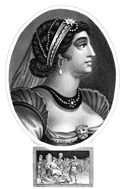 クレオパトラ、エジプトの女王、1804年。 作： J. Chapman