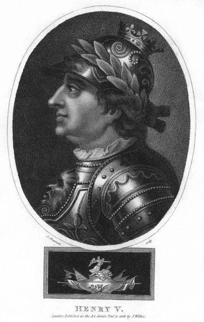 ヘンリー5世、イギリス国王、1803年。 作： J. Chapman