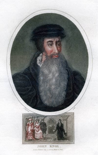 ジョンノックス、スコットランドの宗教改革者、1812年。 作： J. Chapman