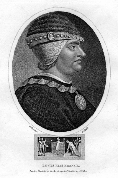 ルイ11世、フランス国王、1805年。 作： J. Chapman