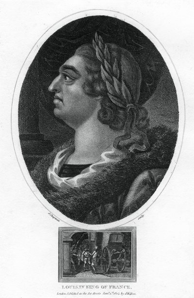 ルイ15世、フランス国王、1805年。 作： J. Chapman