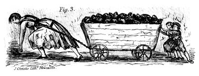 スコットランド中東ロージアンの女性と子供用の石炭パター、1848年 作： J. Christie