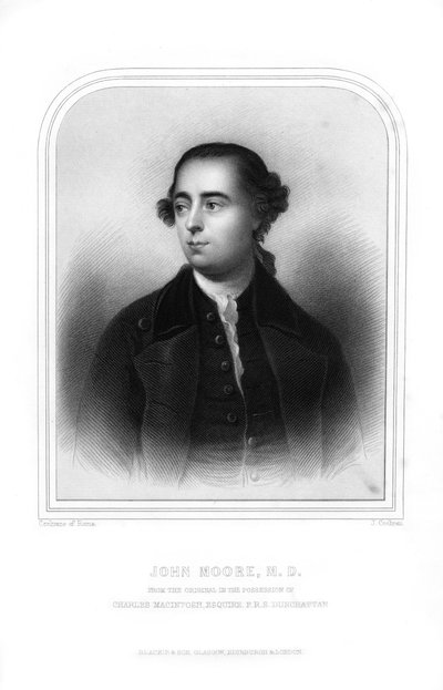 ジョンムーア、スコットランドの医師兼作家、1870年。 作： J. Cochran