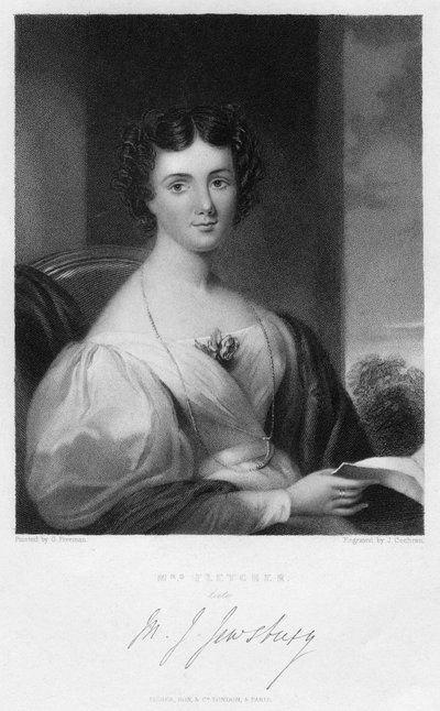 フレッチャー夫人、c1830s。 作： J. Cochran