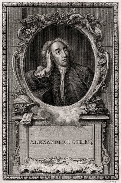 アレクサンドルポープ、1774年 作： J. Collyer