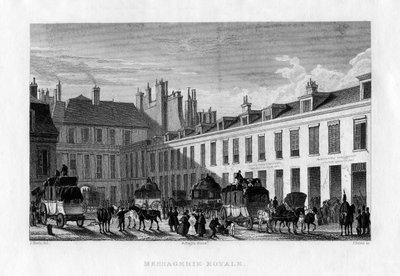 ロイヤルクーリエサービス、パリ、フランス、1829年。 作： J. Davis