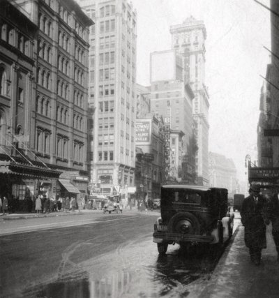 ブロードウェイとタイムズビルディング、ニューヨーク市、米国、20世紀 作： J. Dearden Holmes