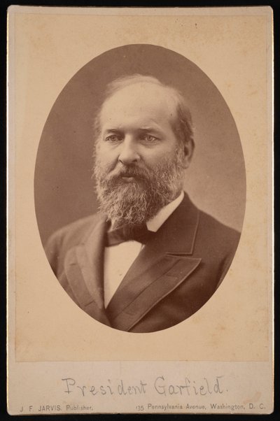 ジェームズ・エイブラム・ガーフィールドの肖像、1831～1881年、1881年3月。 作： J F Jarvis
