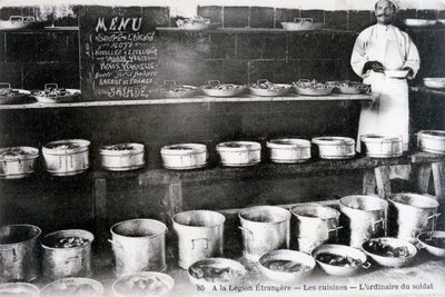 フランス外人部隊、シディベルアベス、アルジェリア、1910年。 作： J. Geiser