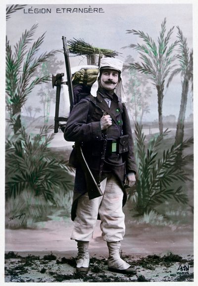 フランスの外国人兵士、c1900。 作： J. Geiser