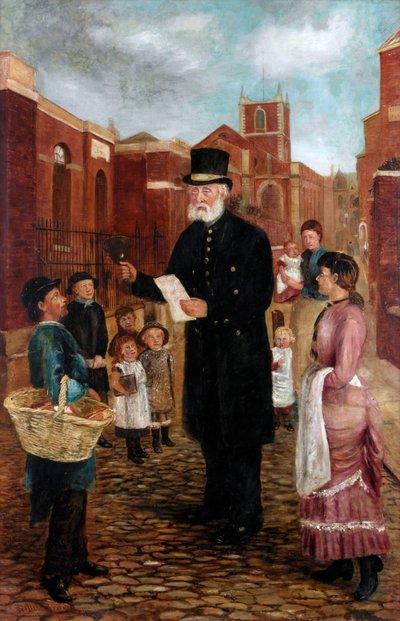 トミーサンダーソン、タウンクライヤー、1884 作： J. Gillis Brown