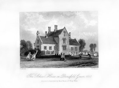 Dunsfold Greenの校舎、サリー、1850 作： J. H. Kernot