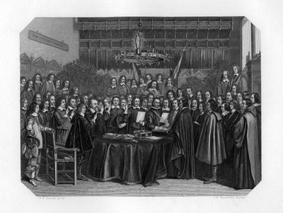 ミュンスター条約批准誓約の宣誓、1648年1870年。 作： J. H. Rennefeld
