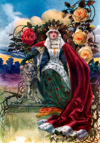 薔薇の女王、1908〜1909年。 作： J. H. Valda